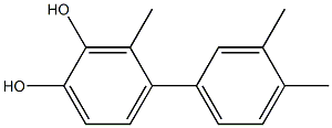 3-Methyl-4-(3,4-dimethylphenyl)benzene-1,2-diol Struktur