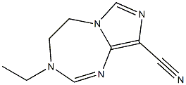 3-Ethyl-4,5-dihydro-3H-imidazo[1,5-a][1,3,5]triazepine-9-carbonitrile Struktur