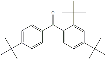 2,4,4'-Tri-tert-butylbenzophenone Struktur