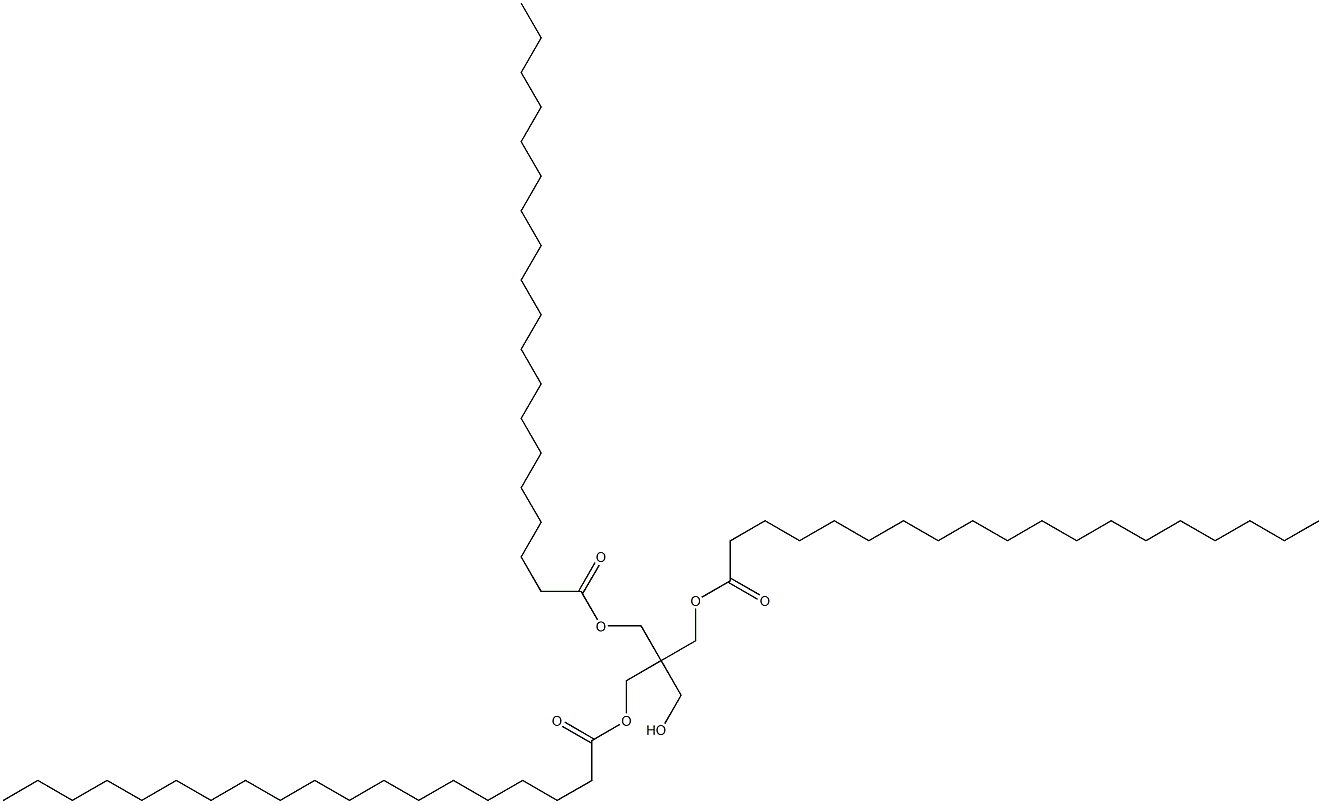 Dinonadecanoic acid 2-(hydroxymethyl)-2-[(1-oxononadecyloxy)methyl]-1,3-propanediyl ester Struktur