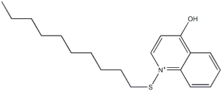 1-Decylthio-4-hydroxyquinolinium Struktur