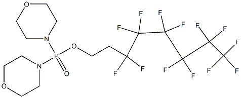 2-(Tridecafluorohexyl)ethoxybismorpholinophosphine oxide Struktur