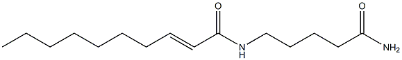 5-[[(2E)-2-Decenoyl]amino]pentanamide Struktur