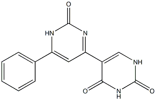 4-(2,4-Dioxo-1,2,3,4-tetrahydropyrimidin-5-yl)-6-phenyl-1,2-dihydropyrimidin-2-one Struktur