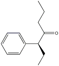 [S,(+)]-3-Phenyl-4-heptanone Struktur