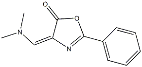 2-Phenyl-4-(dimethylaminomethylene)-2-oxazoline-5-one Struktur