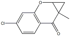 7-Chloro-3-methyl-2,3-methanochroman-4-one Struktur