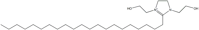 2-Henicosyl-4,5-dihydro-1,3-bis(2-hydroxyethyl)-1H-imidazol-3-ium Struktur