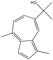 1,4-Dimethyl-7-(1-hydroxy-1-methylethyl)azulene Struktur