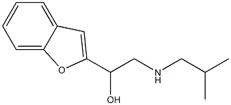 2-Isobutylamino-1-(benzofuran-2-yl)ethanol Struktur