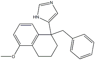 1-Benzyl-5-methoxy-1-(1H-imidazol-5-yl)-1,2,3,4-tetrahydronaphthalene Struktur