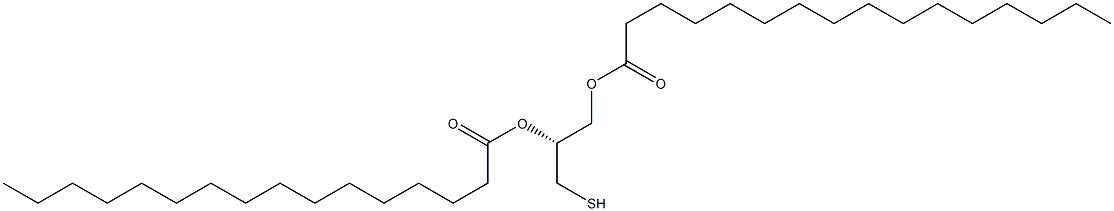 (2R)-2,3-Bis(palmitoyloxy)-1-propanethiol Struktur