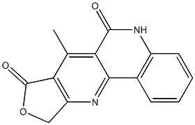 7-Methyl-5,11-diaza-9-oxa-9H-cyclopenta[b]phenanthrene-6,8(5H,10H)-dione Struktur