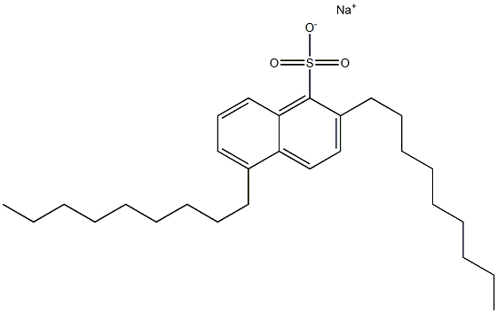 2,5-Dinonyl-1-naphthalenesulfonic acid sodium salt Struktur