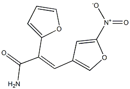 2-(2-Furyl)-3-(5-nitro-3-furyl)acrylamide Struktur