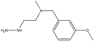 1-[2-[(m-Methoxybenzyl)methylamino]ethyl]hydrazine Struktur