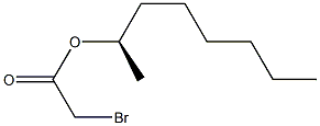 (-)-Bromoacetic acid (R)-1-methylheptyl ester Struktur