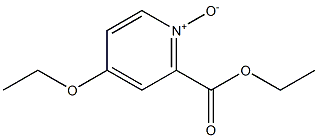 2-Ethoxycarbonyl-4-ethoxypyridine 1-oxide Struktur