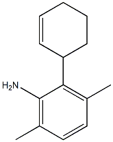 2-(2-Cyclohexenyl)-3,6-dimethylaniline Struktur