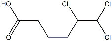 5,6,6-Trichlorohexanoic acid Struktur