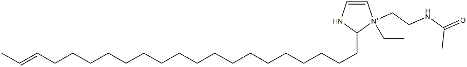 1-[2-(Acetylamino)ethyl]-1-ethyl-2-(19-henicosenyl)-4-imidazoline-1-ium Struktur