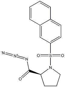 N-[(2-Naphtyl)sulfonyl]-L-prolyl azide Struktur