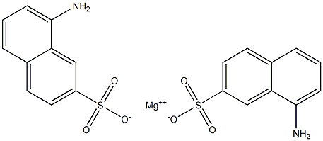 Bis(8-amino-2-naphthalenesulfonic acid)magnesium salt Struktur