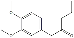 1-(3,4-Dimethoxyphenyl)pentan-2-one Struktur