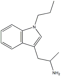 3-(2-Aminopropyl)-1-propyl-1H-indole Struktur