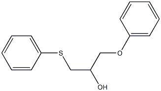 1-Phenoxy-3-(phenylthio)-2-propanol Struktur