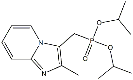 (2-Methylimidazo[1,2-a]pyridin-3-yl)methylphosphonic acid diisopropyl ester Struktur