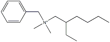 N-(2-Ethylhexyl)-N,N-dimethylbenzenemethanaminium Struktur