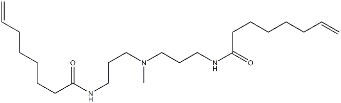 N,N'-[Methyliminobis(3,1-propanediyl)]bis(7-octenamide) Struktur