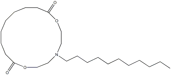 5-Undecyl-5-aza-2,8-dioxacyclohexadecane-1,9-dione Struktur