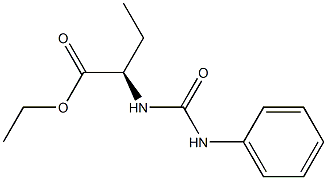 [R,(-)]-2-(3-Phenylureido)butyric acid ethyl ester Struktur