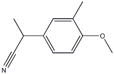 2-(3-Methyl-4-methoxyphenyl)propiononitrile Struktur