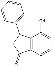 4-Hydroxy-3-phenylindan-1-one Struktur