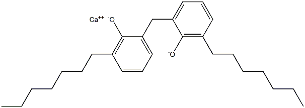 Calcium 2,2'-methylenebis(6-heptylphenoxide) Struktur