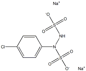 1-(p-Chlorophenyl)hydrazine-1,2-disulfonic acid disodium salt Struktur