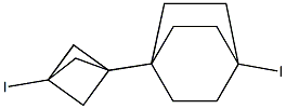 1-Iodo-4-(3-iodobicyclo[1.1.1]pentan-1-yl)bicyclo[2.2.2]octane Struktur