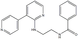 N-[2-[(3,4'-Bipyridin-6-yl)amino]ethyl]benzamide Struktur