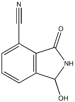 3-Hydroxy-7-cyano-2,3-dihydro-1H-isoindol-1-one Struktur