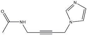 N-[4-(1H-Imidazol-1-yl)-2-butynyl]acetamide Struktur