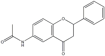 6-Acetylaminoflavanone Struktur