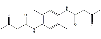 1,4-Bis(3-oxobutyrylamino)-2,5-diethylbenzene Struktur