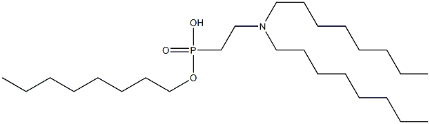 2-(Dioctylamino)ethylphosphonic acid octyl ester Struktur