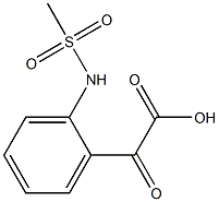 N-[2-[Carboxycarbonyl]phenyl]methanesulfonamide Struktur