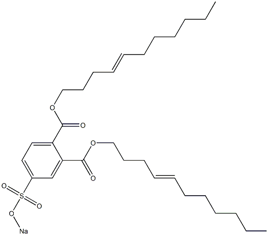 4-(Sodiosulfo)phthalic acid di(4-undecenyl) ester Struktur