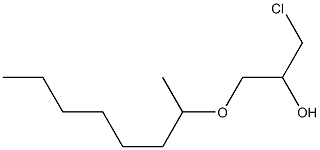 1-Chloro-3-(1-methylheptyloxy)-2-propanol Struktur