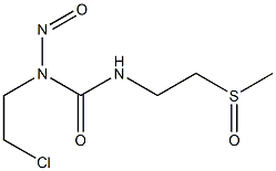 3-(2-Chloroethyl)-1-[2-(methylsulfinyl)ethyl]-3-nitrosourea Struktur